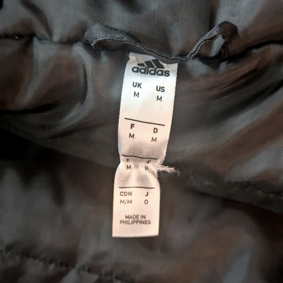 Men's Black Adidas Puffer - Picture 5 of 7